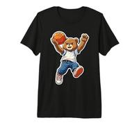 Osito de Peluche Guay Jugando al Baloncesto Streetwear Camiseta Premium