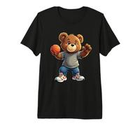 Osito de Peluche Guay Jugando al Baloncesto Streetwear Camiseta Premium