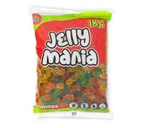 Ositos Brillo 1 kg - Ositos de Gominola Brillantes Multicolor - Golosinas Sin Gluten y Sin Lactosa - Caramelos de Goma para Fiestas, Candy Bar, Cumpleaños y Eventos