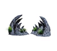 osiuujkw Adornos de rocalla para Acuario Que Crean un Animado en el Entorno acuático. Simulación de acuarios. Cueva Artificial para esconder Peces.