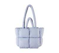 osiuujkw Bolso acolchado impermeable para un estilo moderno de invierno que hace que el bolso se sienta cómodo por dentro y por fuera y tan suave una almohada, Azul