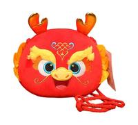 osiuujkw Bolso Bandolera Informal, Bolso de Mano para Acampar al Aire Libre, Bordado, de Felpa, Ideal para Estilos Vida Activos, Cierre Cremallera, Ideal para Fiestas temáticas, Festivales y días