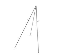 osiuujkw Caballete plegable de metal portátil para letrero de bienvenida boda, ideal para arte y pintura. Soporte exhibición para pósteres 63 pulgadas, color negro, ajustable.