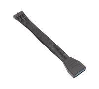 osiuujkw Cable de extensión PCIe para Tarjeta Vertical, Placa Posterior, Montaje Vertical para GPU, conexión de 180 Grados, Cable Importado Alto Rendimiento (28/30 AWG), núcleo Cobre Puro estañado.