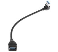 osiuujkw Cable de extensión USB 0 de 90 Grados, Color Negro, conexión eficiencia para Espacios reducidos y Esquinas, Capacidad Asombrosa 10 Veces más Que USB 2.0 (480 Mbps), eficiencia y