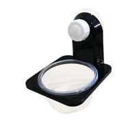 osiuujkw Comedero para reptiles con ventosa, contenedor de alimentación para anfibios y reptiles, para ranas, doble , Soltero , 7.6 x 8.4 x 8.2 cm