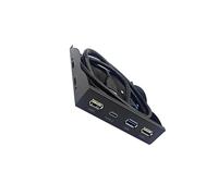 osiuujkw Concentrador de Panel Frontal USB de 2 Pulgadas, 4 Puertos USB 2 GEN1, Interfaz Tipo C, solución de Transferencia de Velocidad para Panel Frontal de