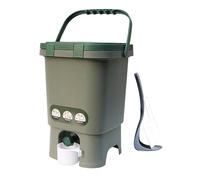 osiuujkw Contenedor de compost para jardín, balcón y patio. Solución de reciclaje fácil y eficiente. Cubo basura para interiores. Cubo compostaje portátil, ligero y portátil. para residuos