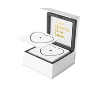 osiuujkw Elegante de acero inoxidable con cierre DIY, regalo para parejas, crea recuerdos juntos, permanente de diario, pulseras para San Valentín, Negro, 12x12x5cm