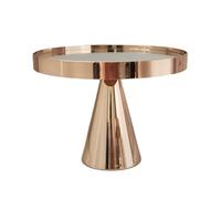 osiuujkw Elegante expositor para galletas y frutas, ideal para cumpleaños y eventos. Cristal espejado. Soporte para tartas. Base estable y lisa.