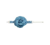osiuujkw Encantadora con detalle de flor azul. Veladas románticas y salidas informales. Puedes usar esta de moda todos los días y disfrutarla al realizar cualquier actividad diaria.