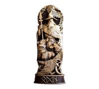 osiuujkw Estatua de Resina de Dios nórdico, decoración Elegante para un Toque único, Estatua de Dios nórdico, ídolo, de Odin de Dios nórdico