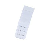 osiuujkw Extensiones de sujetador con correa de extensión, hebilla de 2 ganchos, botones elásticos para mujer, espalda alargada ajustable, 3 filas para ropa interior, blanco