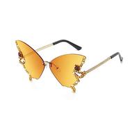 osiuujkw Gafas de sol a la moda, gafas a prueba de sol, cristal multicolor, hermosa playa, regalo dulce atractivo, regalo de cumpleaños de larga duración, Amarillo