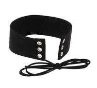 osiuujkw Gargantilla gótica estilo punk rock, ajustable, combina con disfraces y conjuntos, para club, con cinturón, anilla para el cuello, hebilla, cadena de cuero ajustable para mujer.