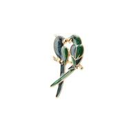 osiuujkw Impresionante broche de loro, joyería de moda, regalo único para bodas y novias. Hermoso loro, elegante forma para damas. Material: aleación. Tamaño: aprox. 5,6 x 2,7 cm (2, x 1,06 pulgadas).