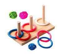 osiuujkw Juguete de para Madera Duradero para Loros Que fomenta hábitos saludables a través del Juego y añade Momentos de alegría a la Rutina del dueño pájaro. Juguete Interactivo Educativo para
