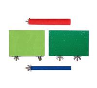 osiuujkw Plataforma de Percha de para Madera para pájaros Que se cuelga fácilmente y Ofrece Espacio Ejercicio para pájaros Queridos, periquitos, cacatúas, Loros, Accesorios para jaulas Percha,