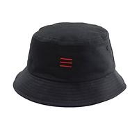 osiuujkw Sombrero Panamá de Talla Grande - Regalo para Cualquier ocasión Cómodo y Transpirable La Primera opción para Regalar Cubo, Negro Rojo Tres Peces, El tamaño XXL se Ajusta a 63-65c