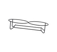 osiuujkw Soporte para comedero de Mascotas con Estructura de Hierro e inclinación 5 Grados Que Ofrece un ángulo cómodo para Comer. Soporte para Bebedero y Bebedero Metal para Gatos y Perros.