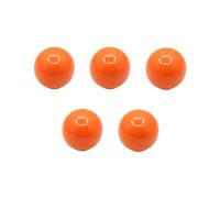 osiuujkw Tiradores de cerámica de colores brillantes para puertas de armario y cajones, pomos de armario de tacto delicado y duradero, 5 piezas, Naranja, talla grande