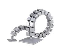 Oskar Lehmann Kuba - Guía para Cables, Pasacables Cuadrado (759 mm), Canaleta para Cables, Color Plateado