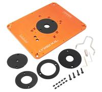 O'SKOOL Placa de inserción de aluminio de precisión para mesa de enrutador, plantillas de enrutador con preperforado, se adaptan a múltiples enrutadores de diferentes modelos