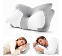 Oskuglin Almohada Cervical 2-en-1 Memory Foam, Altura 9/15 cm, 62x40 cm