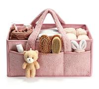 Oskuglin Organizador de Pañales, Caddy pañales multifunción | Organizador Pañales,Cesta Organizadora Bebe, Pañales Bolso Para Bebés, Correas para Pasear en Carrito Bebe