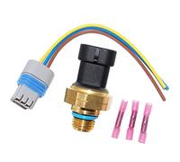 OSKYUO Sensor de presión de aceite 4921511 y conector Pigtail Plug compatible con Cummins N14 M11 ISX Dodge Ram 2500 3500 5.9L 24V Motor 1998-2002 5011434AA 4326849 5012991AA 5012991AB 5012991AB 5000