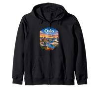 Oslo Noruega Souvenir/Oslo Sudadera con Capucha