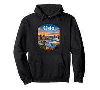 Oslo Noruega Souvenir/Oslo Sudadera con Capucha