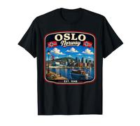 Oslo Noruega Vacaciones a Oslo Viaje Familiar Camiseta