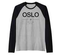 Oslo Noruega Viaje Familiar a Oslo Regalo Noruega Viajes Noruega Camiseta Manga Raglan