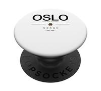 Oslo Noruega Viaje Familiar a Oslo Regalo Noruega Viajes Noruega PopSockets PopGrip Adhesivo