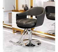 Osmari Hairdresser Barber Salon Chair with Heavy Duty Hydraulic Pump, 360° Swivel Adjustable Spa Beauty Equipment,Home Hairdresser Barber Salon Chair,Beige Gray b, JYLSSKUK, Black