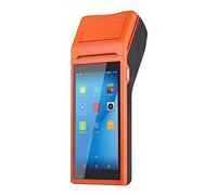 OSMARI Impresora térmica portátil PDA Bluetooth, máquina POS portátil, Caja registradora de Billetes pequeños, WiFi, máquina Todo en uno,Orange