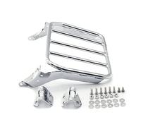 OSMARI Parrilla portaequipajes para Harley 18-más Tarde FLFB FLFBS FXBR Fat Boy 114 FLFBS Breakout FXBR Motocicleta portaequipajes Trasero Desmontable Sissy Bar 52300441 (Color : Chrome)