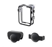 Osmo 360 Cage - Marco protector de aleación de aluminio para DJI Osmo 360, jaula ligera de metal con parte inferior de liberación rápida, protección de doble lente, rosca de 1/4 pulgadas para disparo