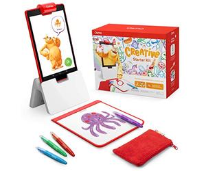 Osmo - Creative Starter Kit for Fire Tablet - Ages 5-10 - Creative Drawing & Problem Solving/Early Physics - STEM Fire Tablet Base Included