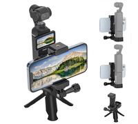 Osmo Pocket 3 Teléfono Poseedor+Osmo Pocket 3 Trípode,Frente Teléfono Inteligente Soporte Montar con 1/4 Tornillo Adaptador Compatible con dji Osmo Pocket 3 Expansión Accesorios
