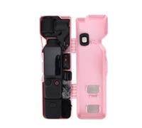 Osmo Pocket 4 - Funda de protección completa, funda de almacenamiento para accesorios DJI Pocket 4, clip de cardán, montaje roscado, lente gran angular, organizador de transmisor de micrófono (rosa)