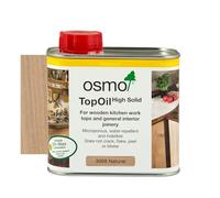 Osmo TopOil - Aceite de Alto Contenido Sólido 3068, Natural Mate, 500ml - Aceite de Madera Duradero para Superficies de Cocina de Madera, Resistente al Agua y Seguro para Alimentos, Tratamiento y