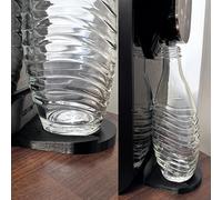Osmofresh Quella Pro & SodaStream - Jarra de cristal compatible con adaptador Axis Line para uso de jarras de cristal SodaStream bajo la Quella Pro sin pegarse ni derramarse (negro)