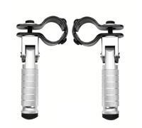 Osmond 1 Par de Pedales Universales de Aluminio CNC para Motocicleta, Reposapiés Plegables para Motocicletas, Ciclomotores, Karts, Scooters y Bicicletas B