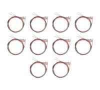 Osmond 10 Juegos de 6 Cuerdas de Cobre Puro para Guitarra Clásica y Ukelele, Accesorios para Guitarra, Cuerdas de Colores