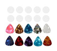 Osmond 10 Piezas EmpuñAduras para PúAs de Guitarra con 10 PúAs Que Lo Ayudan a Sostener la PúA de Guitarra Firmemente para PúAs de Guitarra Control de SujecióN Antideslizante y Comodidad