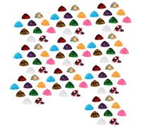 Osmond 100 Púas de Guitarra Coloridas de Celuloide, Púas de Arte Abstracto para Guitarra Acústica, Eléctrica, Ukelele y Bajo, B