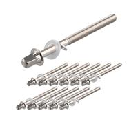 Osmond 12 Piezas Varillas de Voltaje de Tambor Tornillo de Voltaje de Tornillo de Gran Caja Accesorios de la Caja Material de la Batería M5x60MM