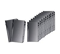 Osmond 12 Sobres de PVC Negros A6 con Cremallera, Reutilizables, para Dinero en Efectivo, 1 Cuadrícula.